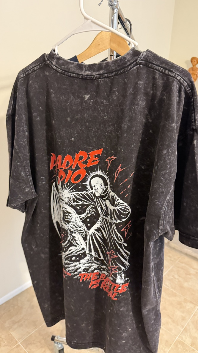 Padre Pio shirt — main design