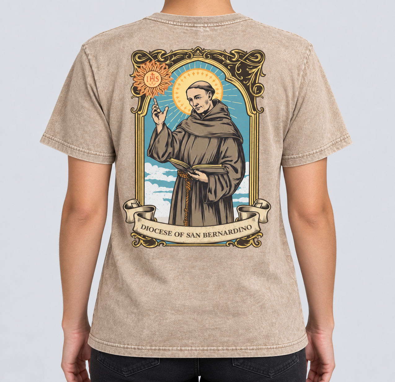 Diocese of San Bernardino shirt — additional detail